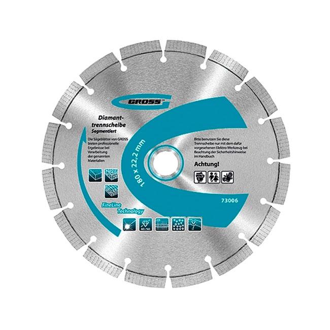 Диск алмазный GROSS  230 х 22,2 мм, сегмент. сухая резка //  Германия 73008