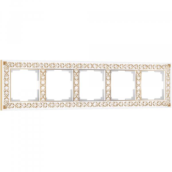 Werkel  Antik Белое Золото Рамка 5-местная WL07-Frame-05 a036752